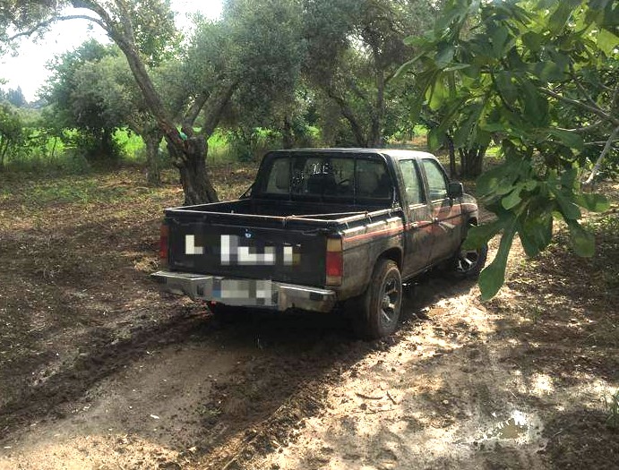 Çalınan kamyonet Erbeyli’de bulundu