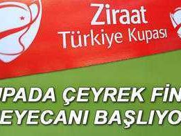 Ziraat Türkiye Kupası çeyrek final maçları ne zaman oynanacak? İşte maç fikstürü
