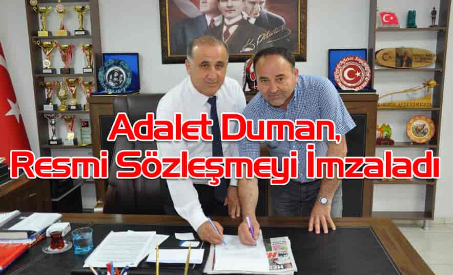 Duman, Resmi Sözleşmeyi İmzaladı