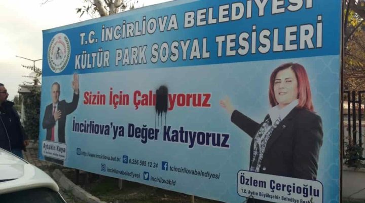 Reklam ve Pankartlara Saldırı