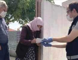 580 vatandaşın maaşları evlerinde ödendi