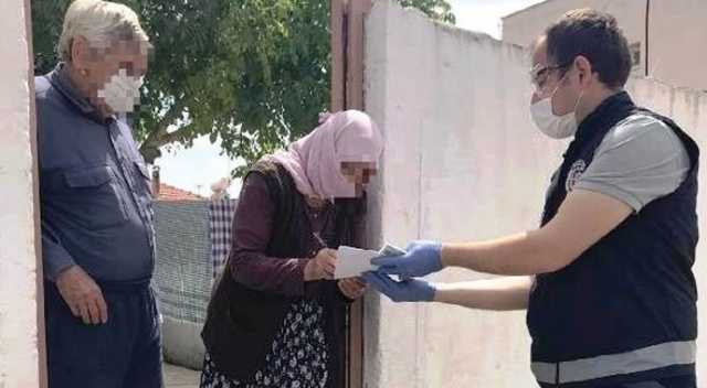 580 vatandaşın maaşları evlerinde ödendi